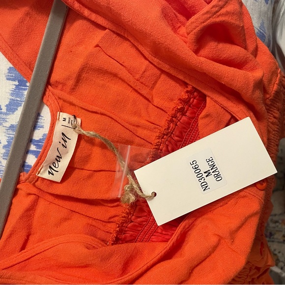 Orange Ruffle dress - Picture 3 of 4